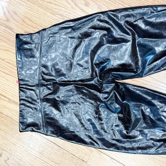 Spanx Faux Patent Leather Leggings Black M - Picture 10 of 12
